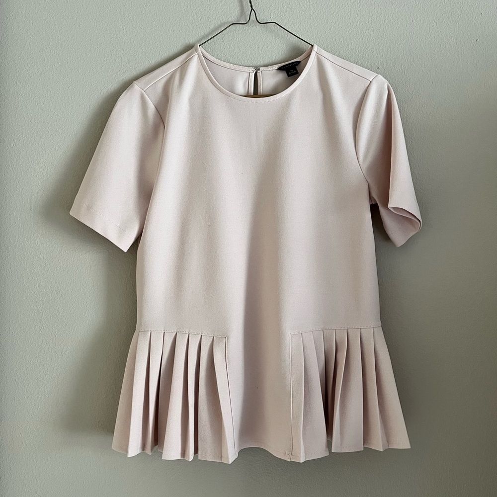 Ann Taylor drop waist peplum top